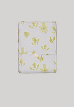 Organic Cotton Flat Sheet - Banksia Lino Green