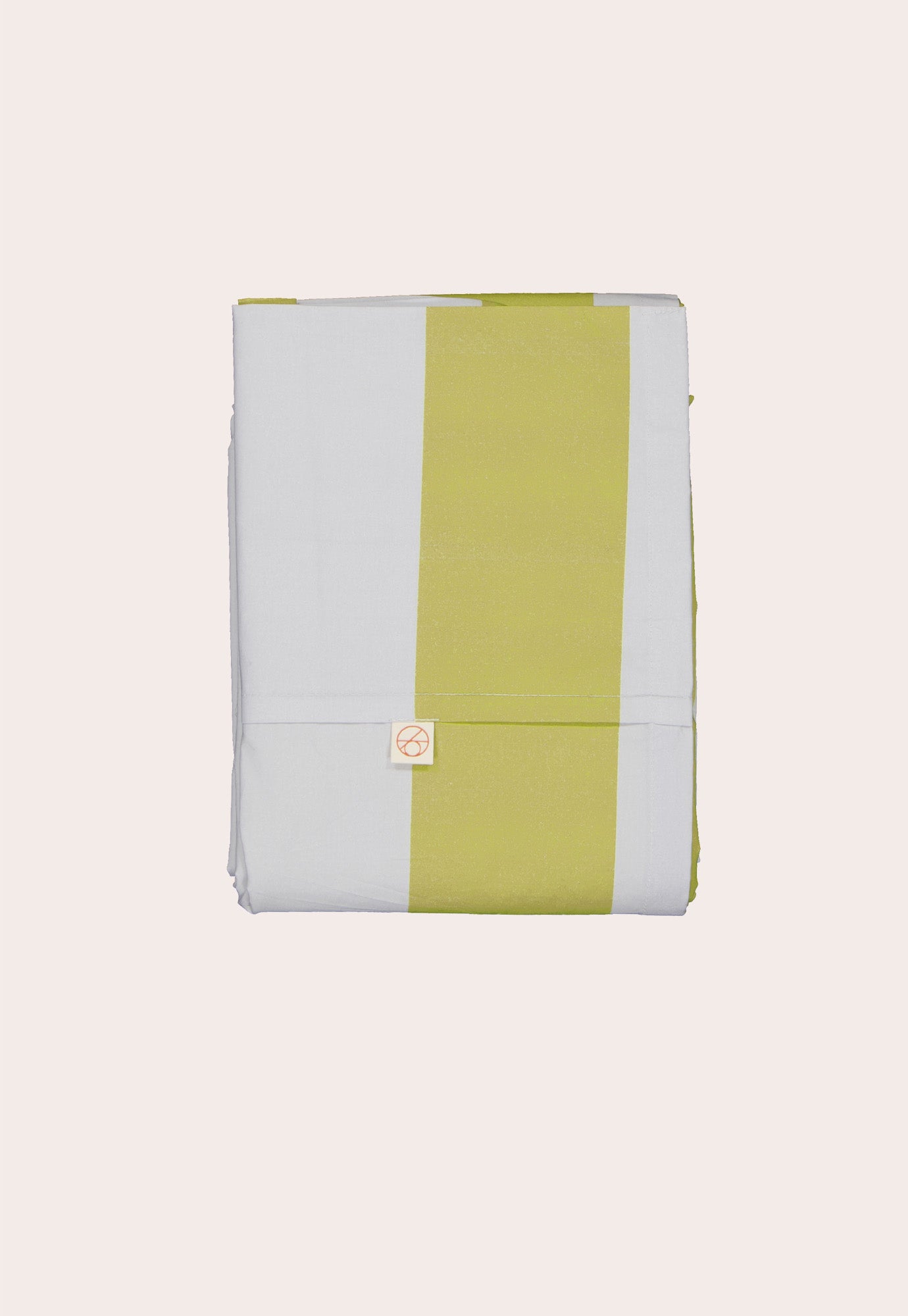 Organic Cotton Flat Sheet - Green Stripe