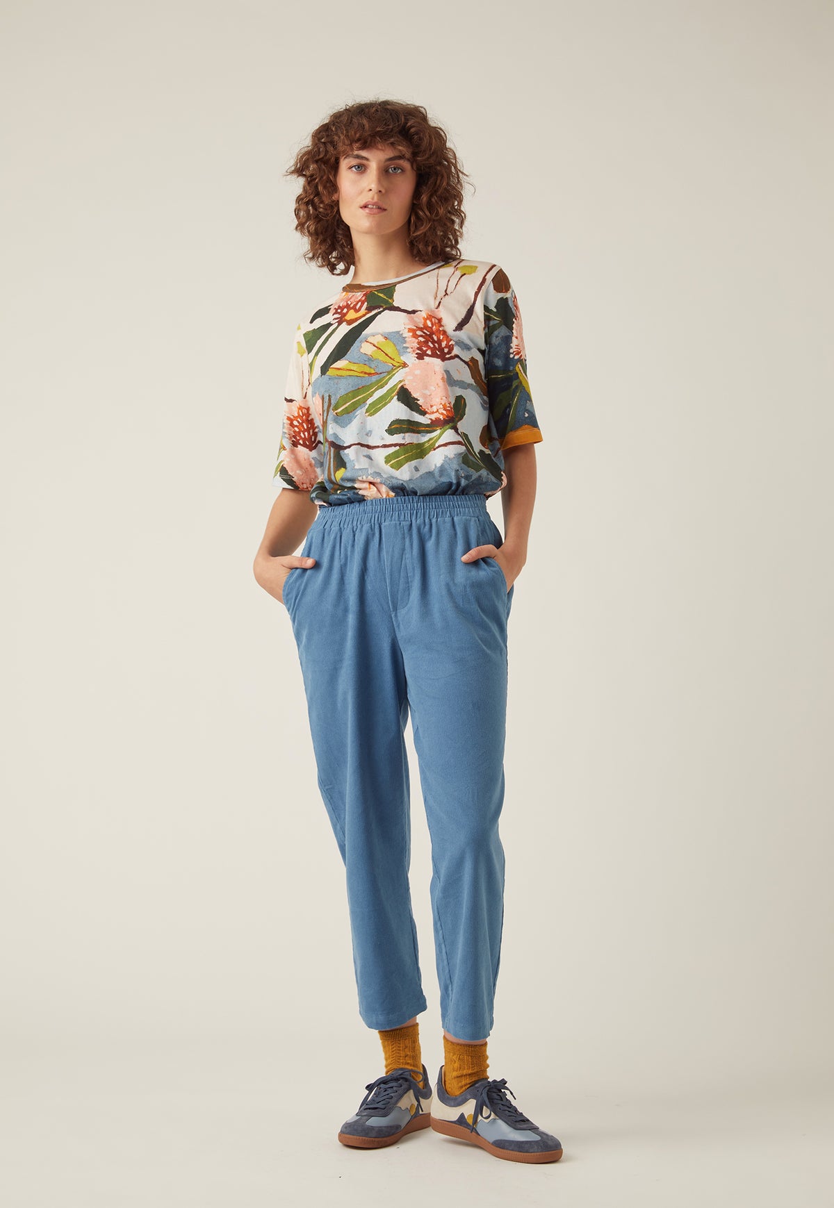 Willow Relaxed Pant - Washed Blue