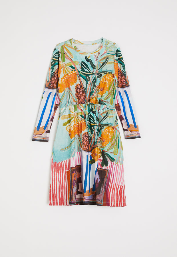 Halo Drawstring Dress - Still Life