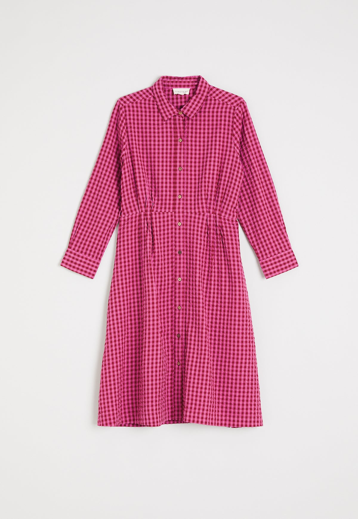 Daze Shirt Dress - Raspberry Gingham