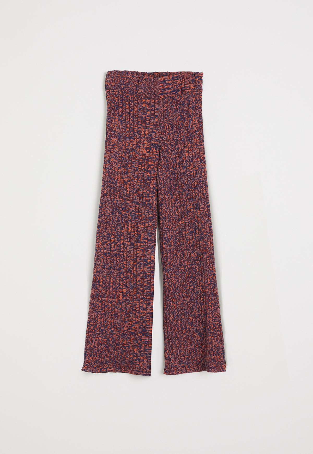 Naho Rib Pants - Navy Orange